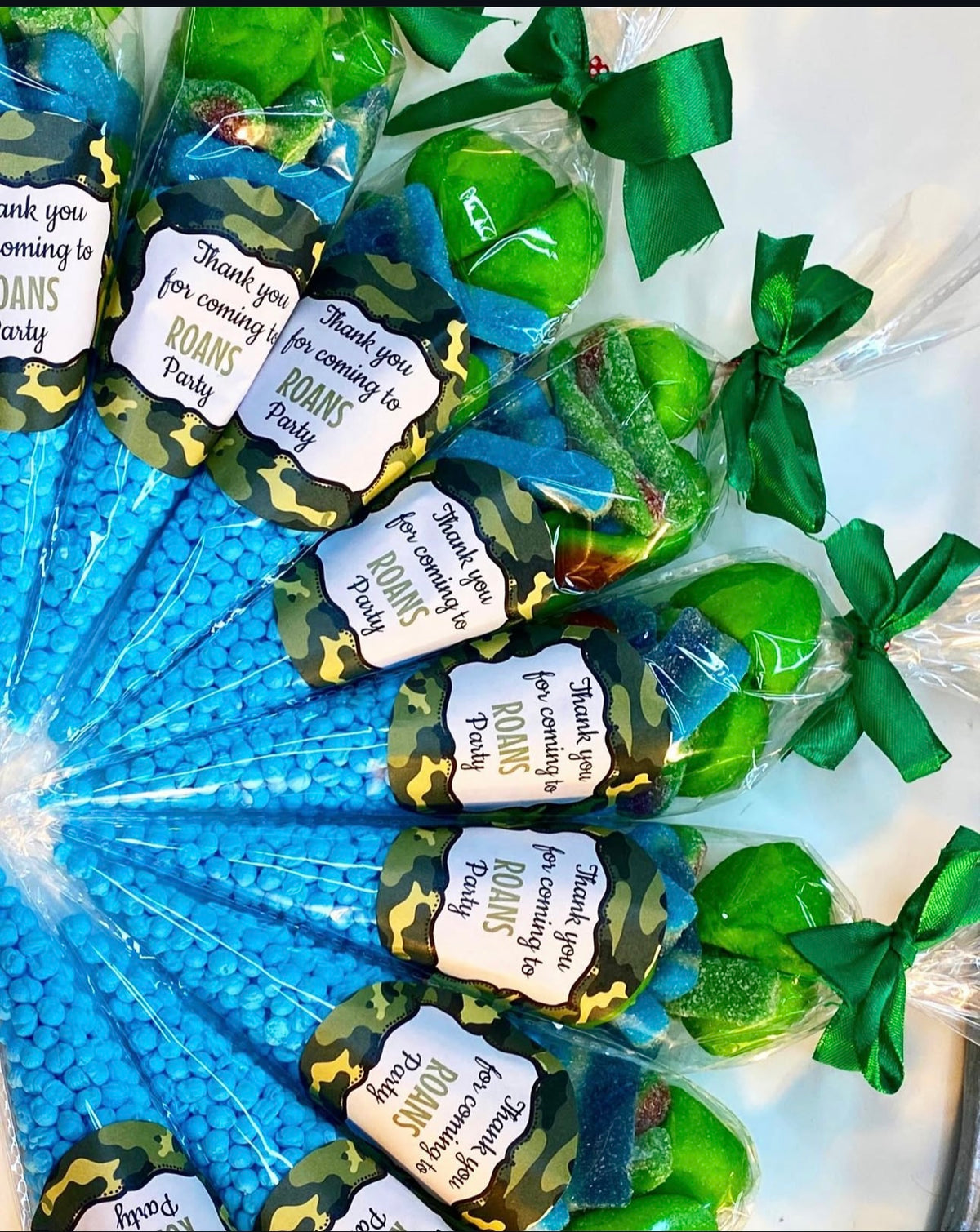 Blue & Green Sweet Cone