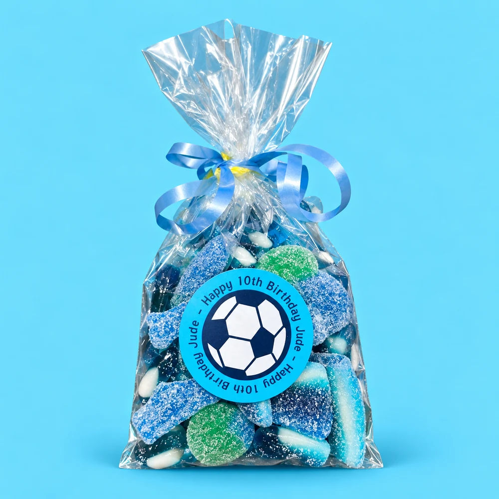 Blue Sweet Bag — Example filling &amp; sticker