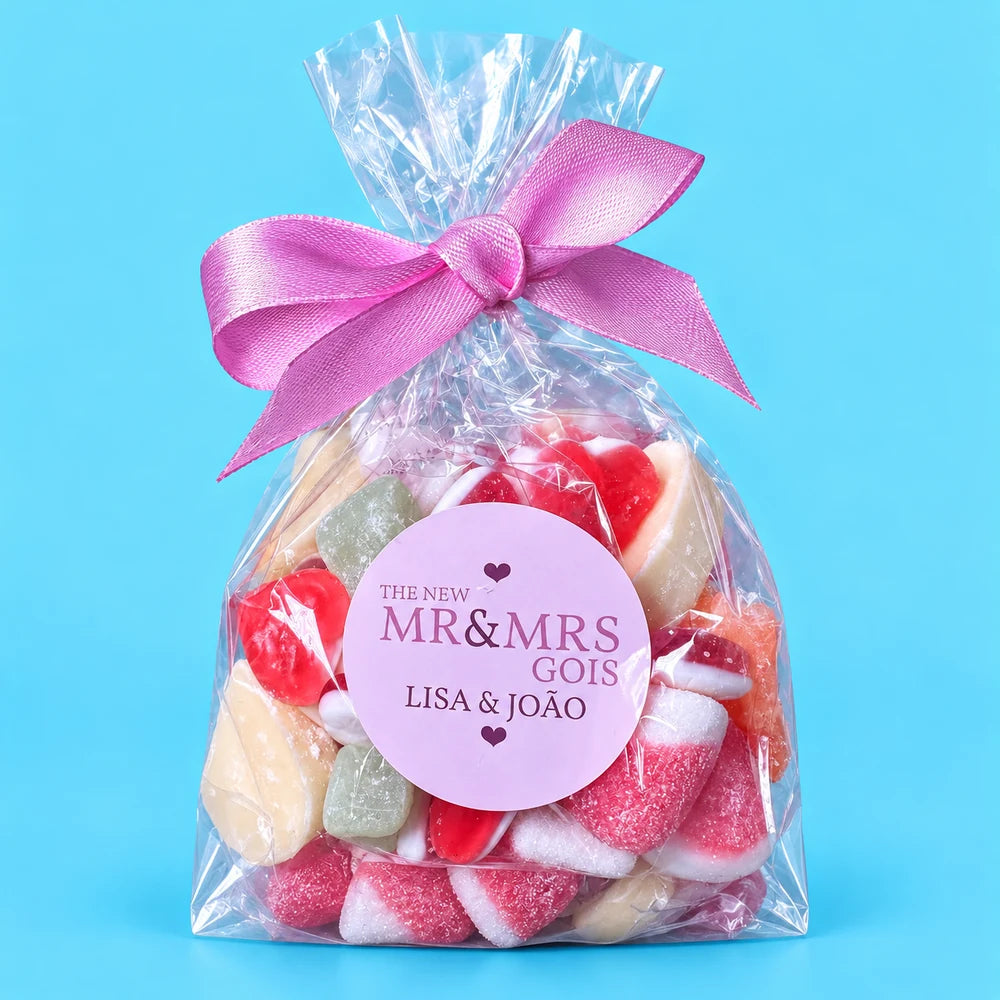 Build Your Own Sweet Bag — Example filling &amp; sticker